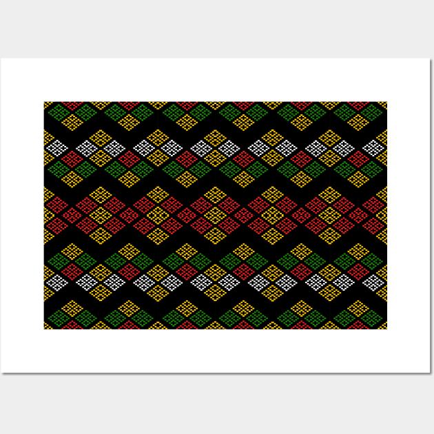 beautiful fabric pattern Wall Art by noke pattern